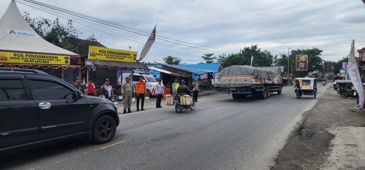 Pos Pam I Ops Lilin Toba 2024 Polres Batu Bara Pastikan Arus Lalulintas Lancar