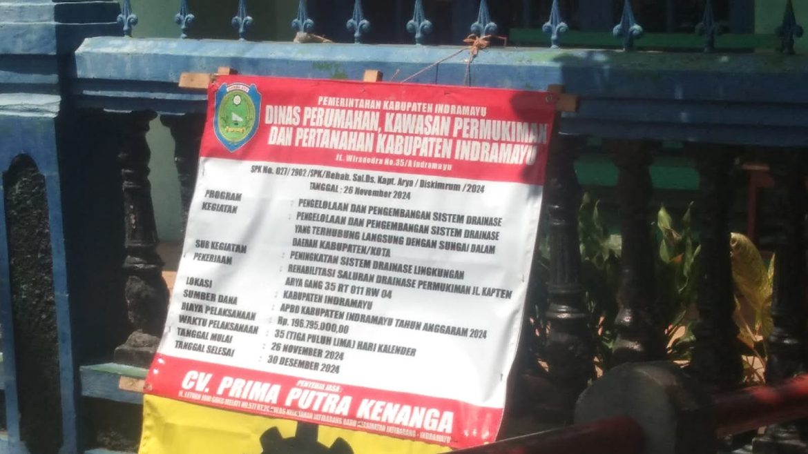 Warga Kelurahan Karangmalang, Kecamatan Indramayu Ucapkan Terima Kasih atas Pembangunan Saluran Drainase U-Ditch