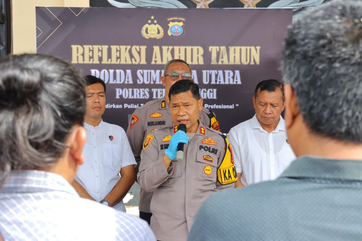 Refleksi Akhir Tahun, Kapolres Tebing Tinggi Paparkan Ungkap Kasus dan Penghargaan 2024