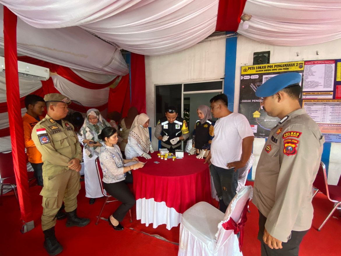 Antisipasi Guanlantas Akibat Penggunaan Narkoba, Satresnarkoba Polres Batubara Lakukan Razia Tes Urin