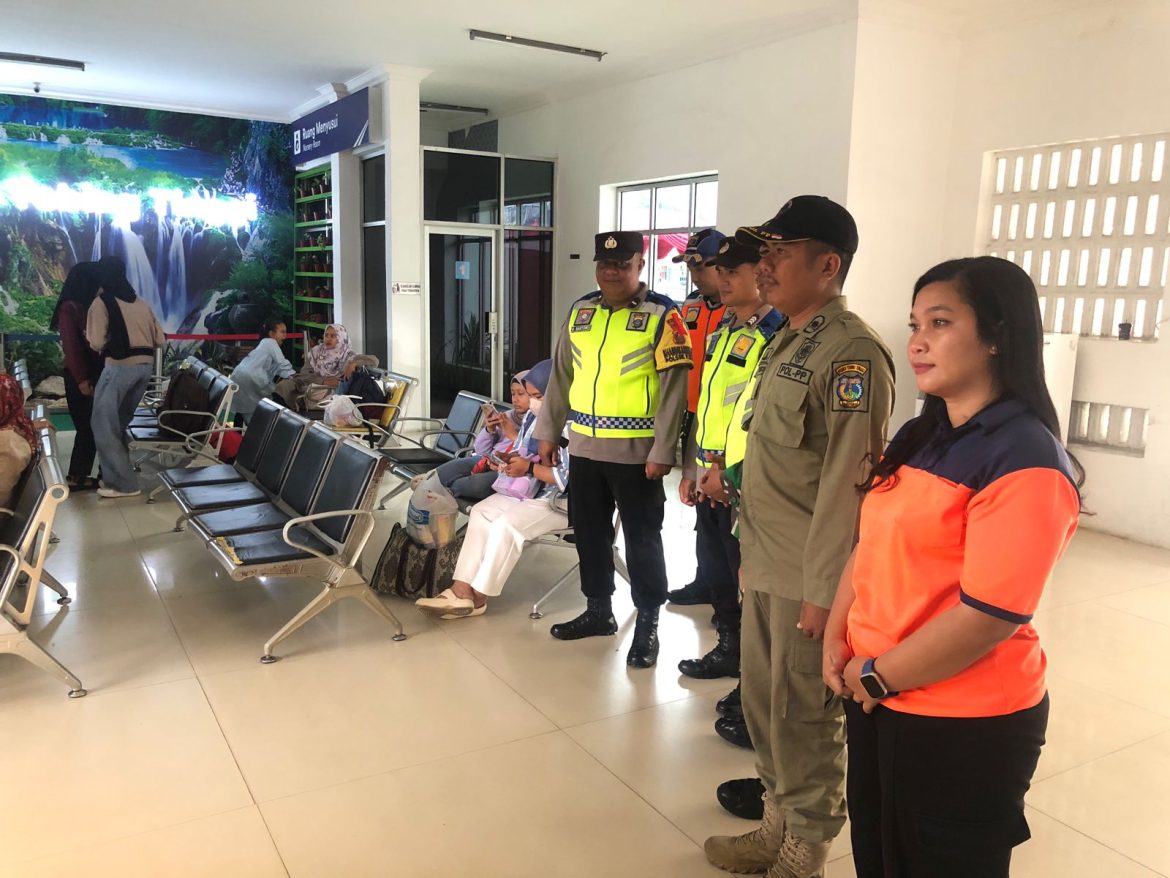 Pengamanan Pos Terpadu Stasiun KAI Polres Tebing Tinggi Berjalan Lancar