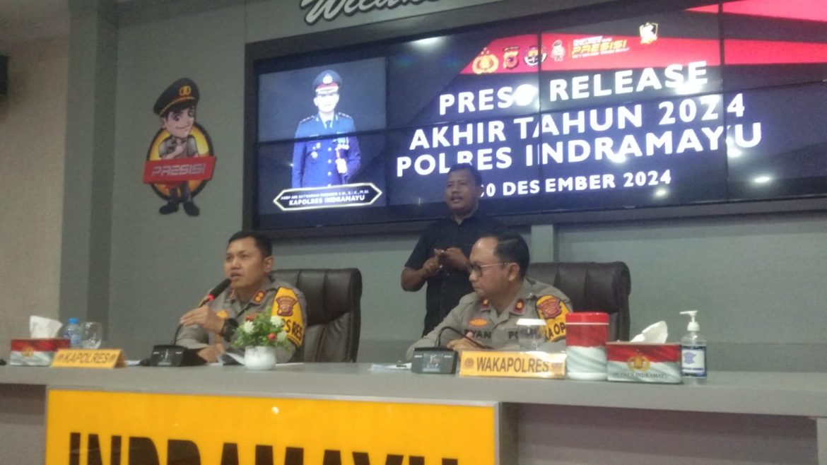 Press Release Akhir Tahun 2024 Polres Indramayu