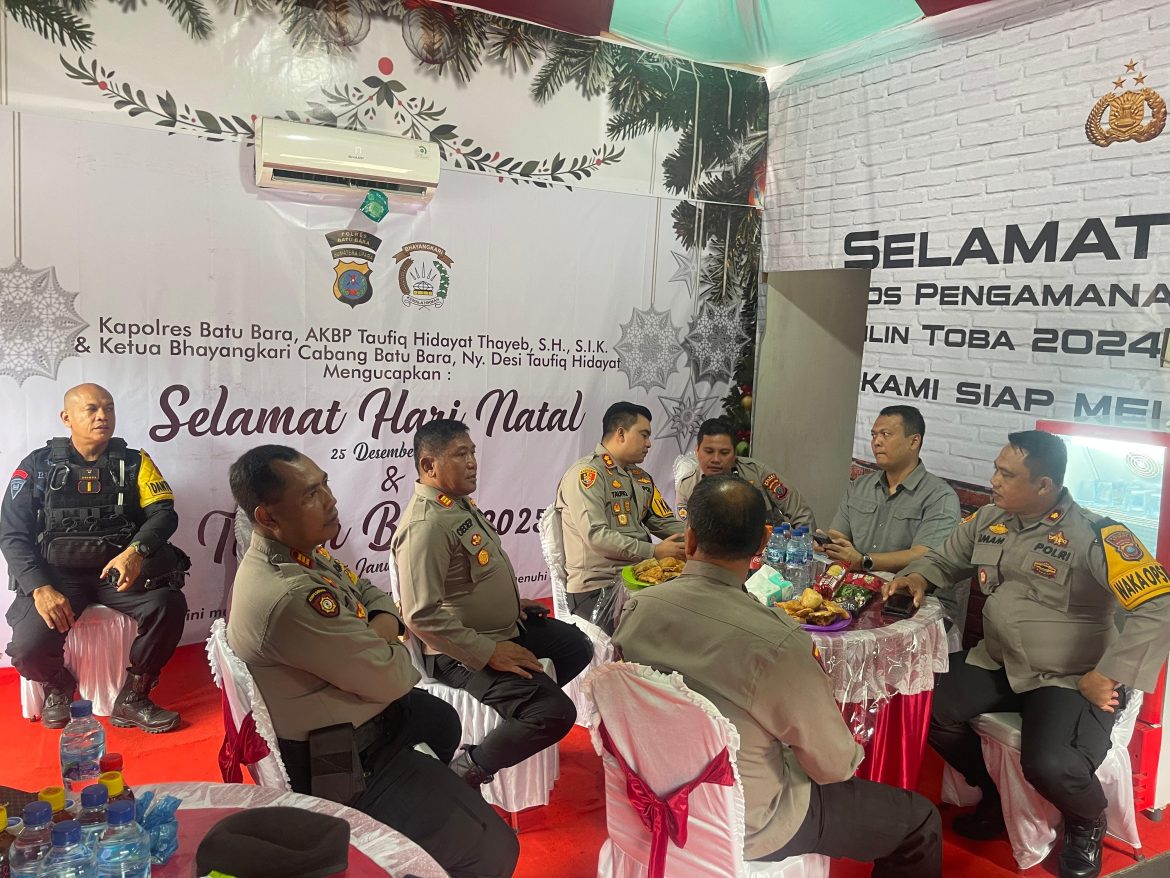 Kapolres Batu Bara Pastikan Kesiapan Pos Pam Ops Lilin Toba 2024