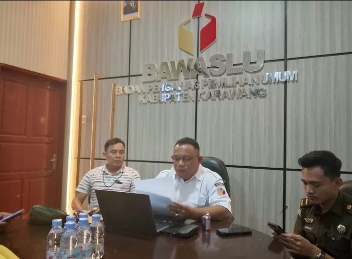 Bawaslu Karawang Hentikan Kasus Pelanggaran Kampanye di Masjid Jamie Al Hidayah Ciampel.