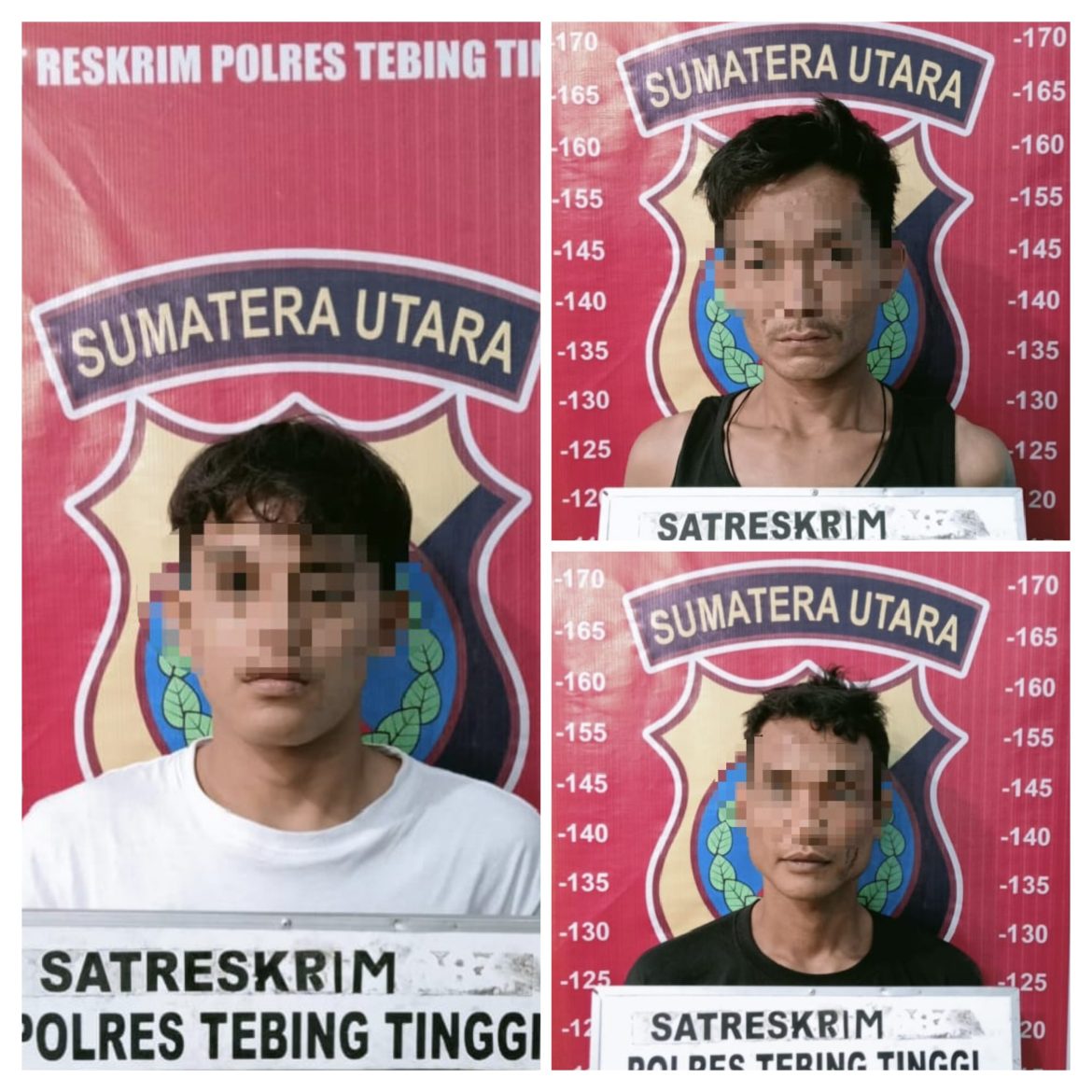 Sat Reskrim Polres Tebing Tinggi Tangkap Tiga Pelaku Pencurian Mesin Air