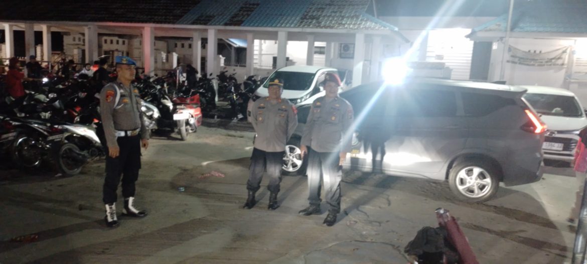 Kapolsek Labuhan Ruku AKP Cecep Suhendra Pimpin Pam Malam Pergantian Tahun
