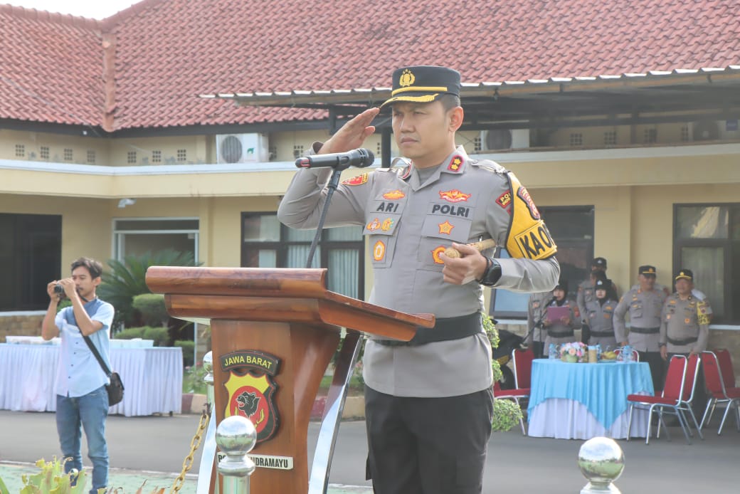 Upacara Korp Raport Polres Indramayu, 87 Personel Naik Pangkat