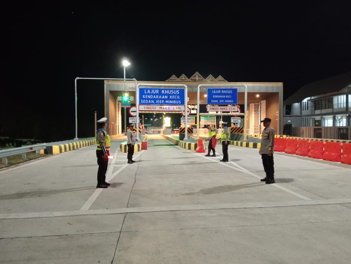 Pos Yan Exit Tol Dolok Merawan Polres Tebing Tinggi Gelar Pengamanan Arus Lalulintas