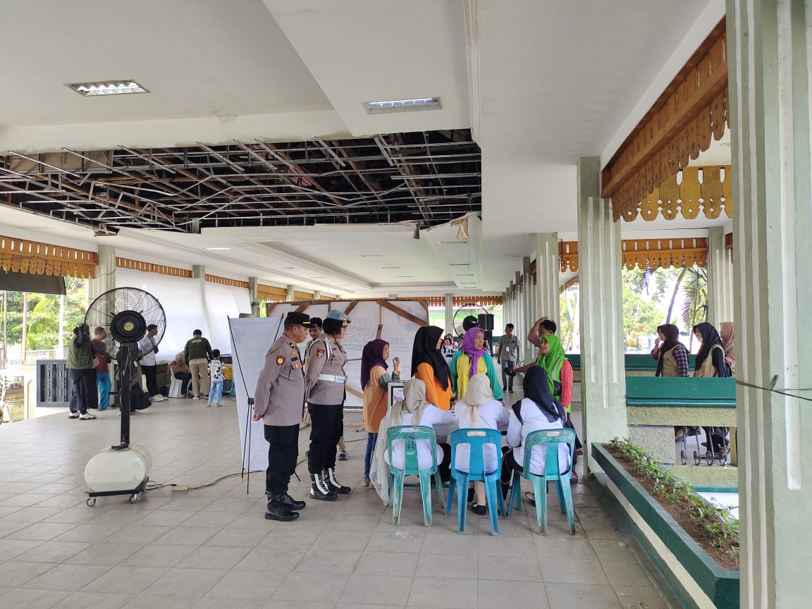 Polres Tebing Tinggi Berikan Pengamanan Bakti Sosial Terapis Kesehatan