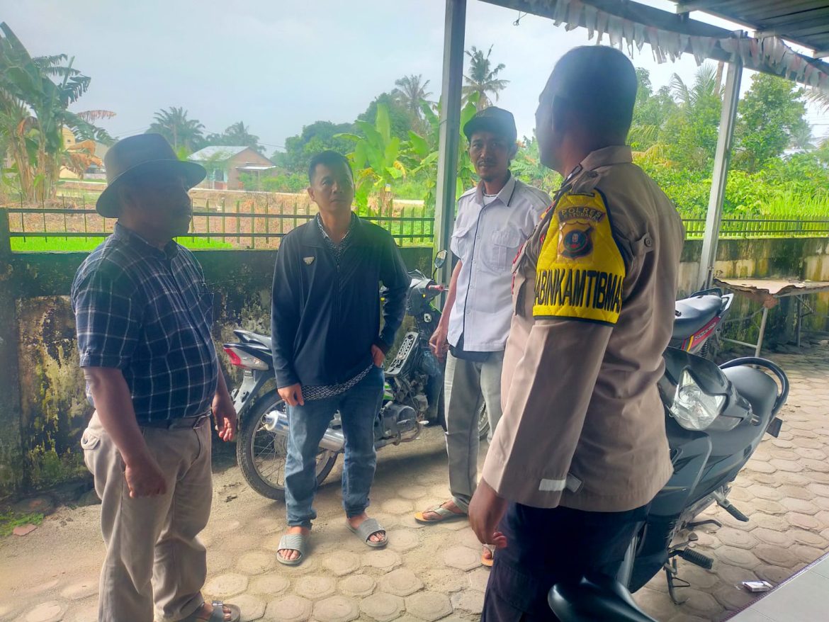 Polsek Medang Deras Cooling System Kamtibmas bersama Masyarakat