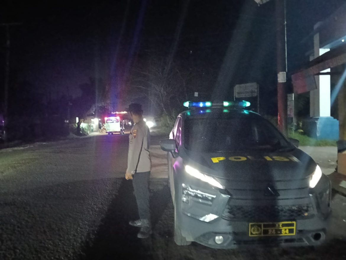 Polsek Lima Puluh Patroli Mobile Antusioasi Aksi Geng Motor dan Balap Liar