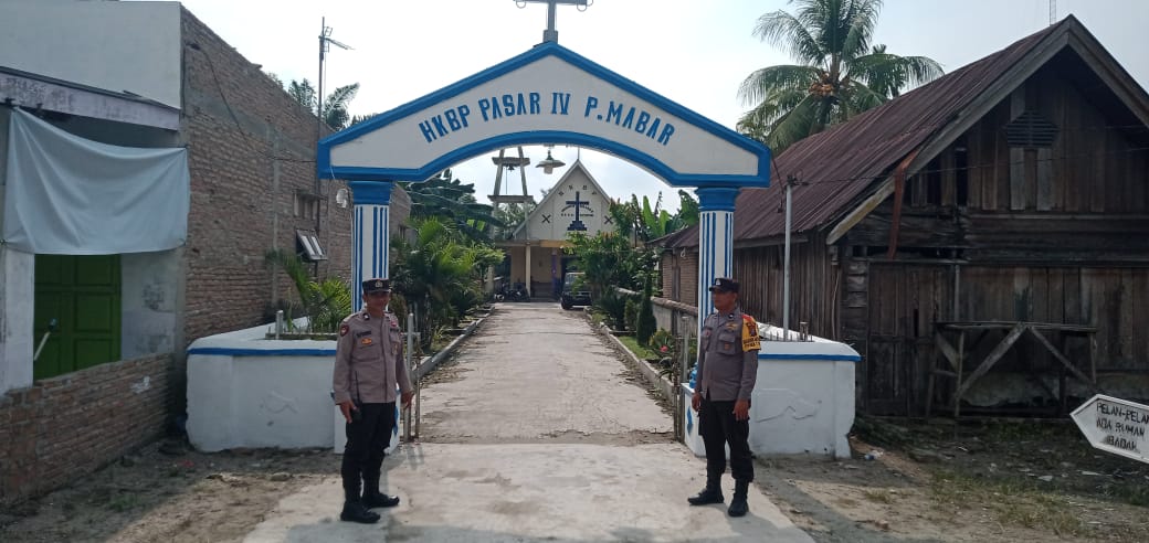 Polsek Tebing Tinggi Pastikan Ibadah Minggu Berjalan Aman dan Kondusif
