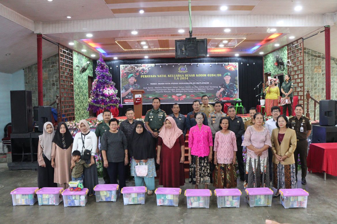 Wakapolres Sergai Hadiri Open House Perayaan Natal Kodim 0204/DS