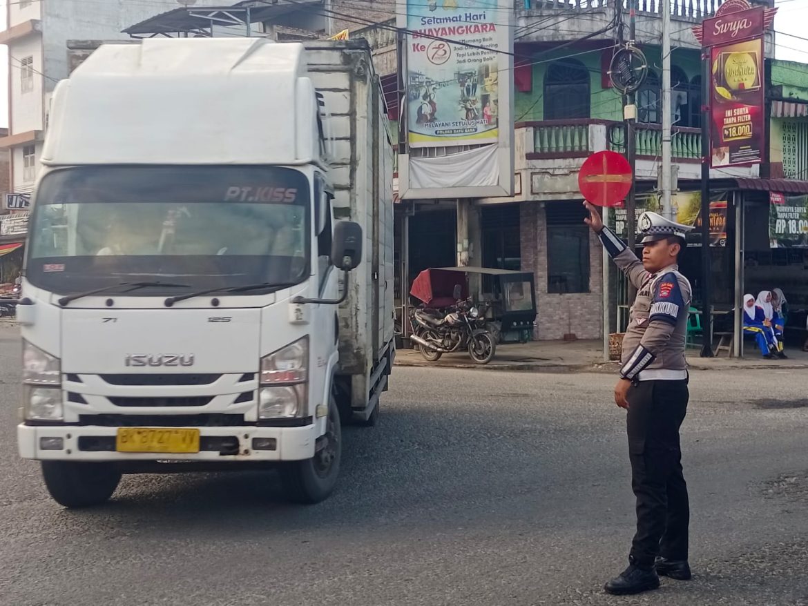Sat Lantas Polres Batu Bara Pastikan Kamseltibcar Lantas