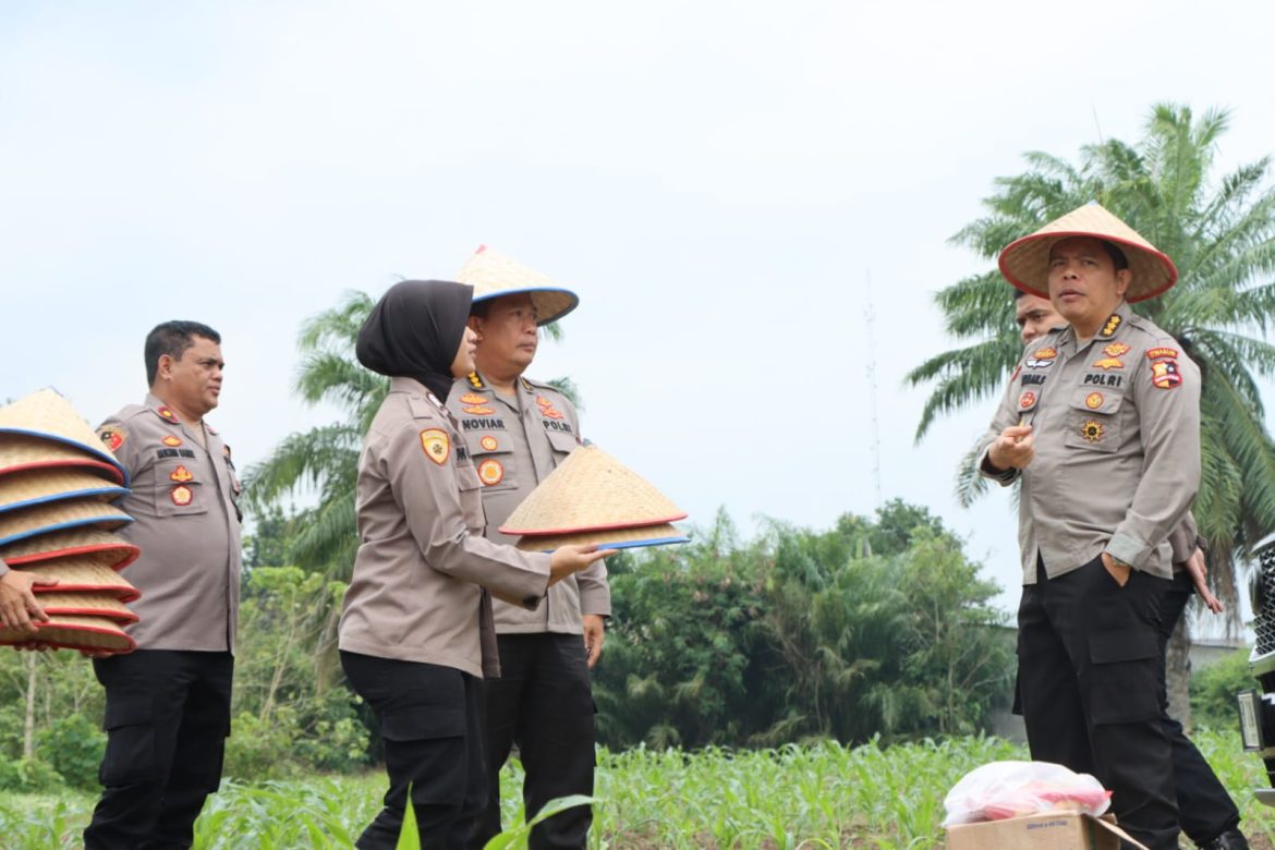Polres Sergai Sambut Tim Monitoring dan Evaluasi Ketahanan Pangan