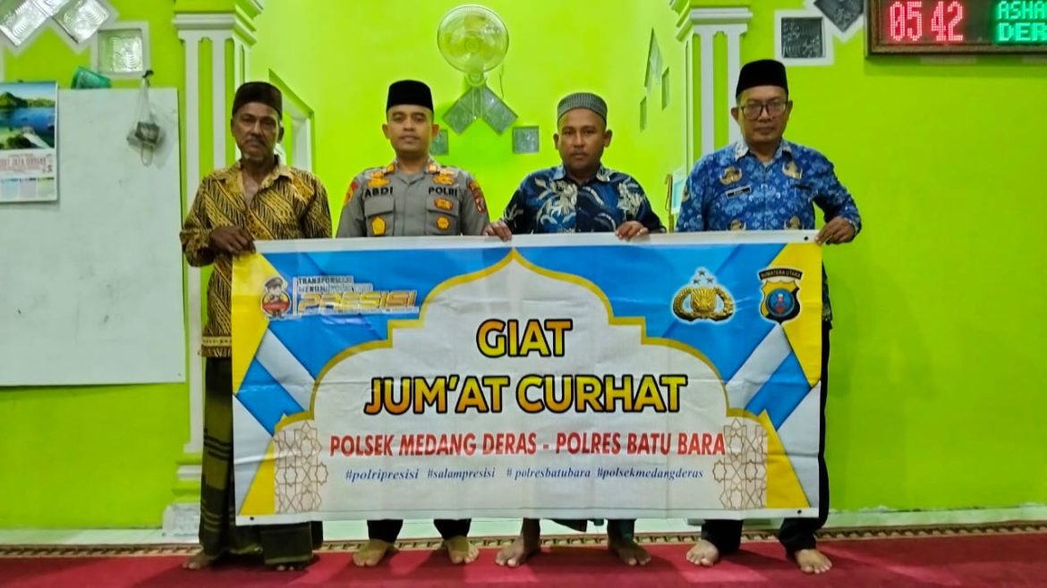 Kapolsek Medang Deras AKP Abdi Tansar, S.H, M.H Gelar Cooling System dan Jumat Curhat