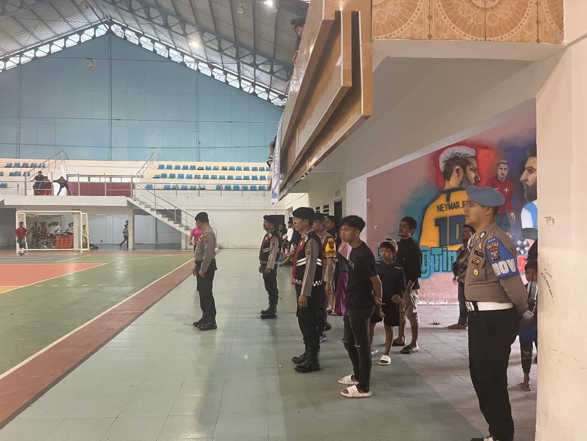 Polres Tebing Tinggi Pastikan Keamanan Turnamen Futsal Usia Muda FKL
