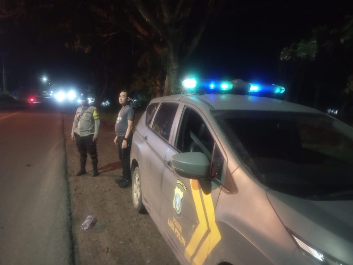 Patroli Polsek Lima Puluh Susuri Jalanan, Antisipasi Kejahatan