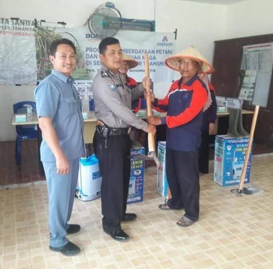 Bhabinkamtibmas Polres Batubara Sambang Kamtibmas dan Edukasi Ketahanan Pangan