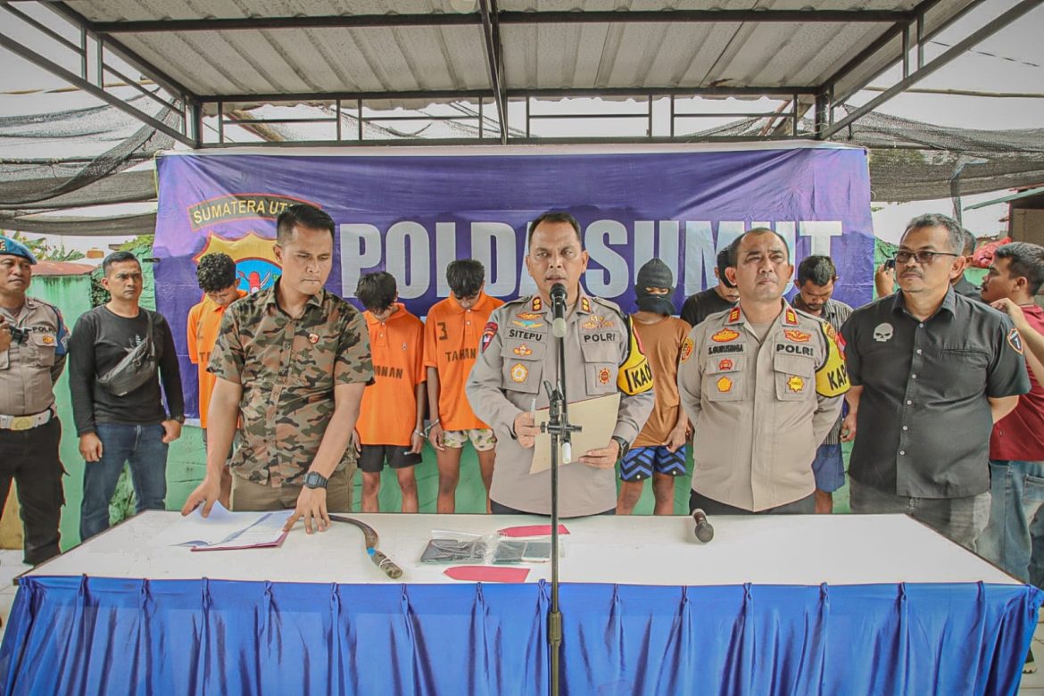 Kapolres Sergai Gelar Press Release Kasus Begal