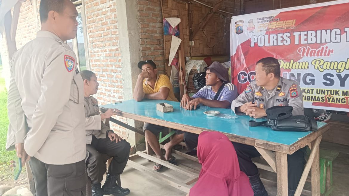 Wujudkan Kamtibmas Yang Kondusif, Polres Tebing Tinggi Gelar Cooling System