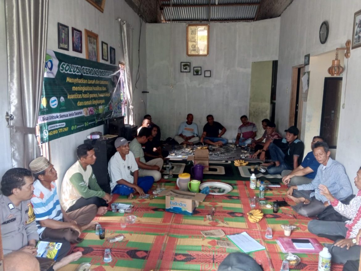 Bhabinkamtibmas Polsek Lima Puluh ajak Gapoktan Jaga Kamtibmas