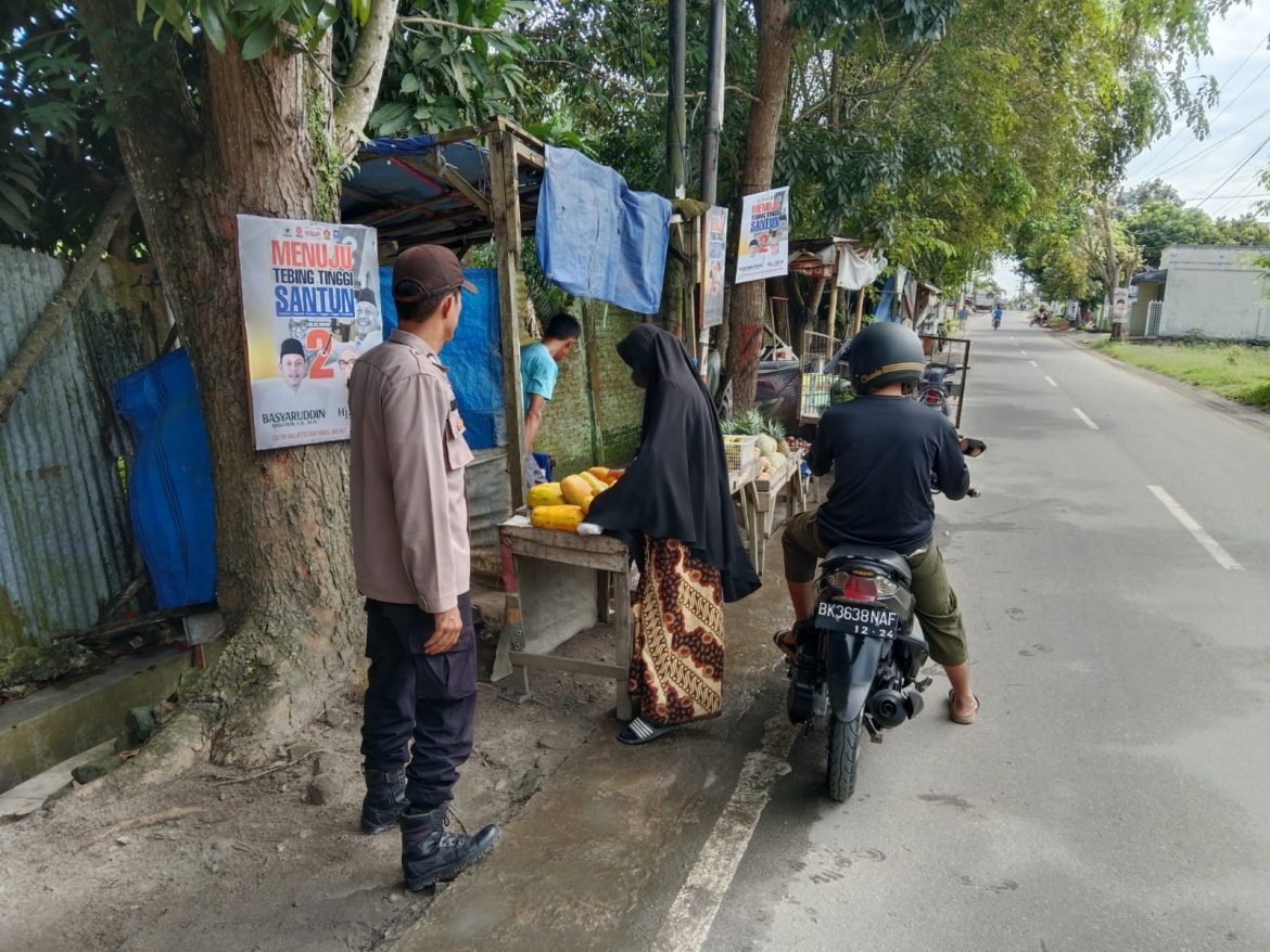 Polsek Padang Hilir Jaga Situasi Kamtibmas Lewat Patroli Rutin