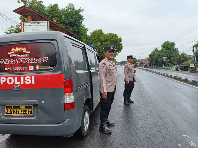 Ciptakan Rasa Aman, Polsek Karangampel Tingkatkan Patroli Selama Libur Panjang