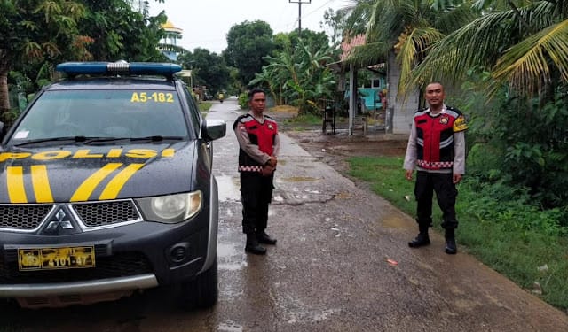 Polsek Arahan Laksanakan Patroli Strong Point Wiralodra