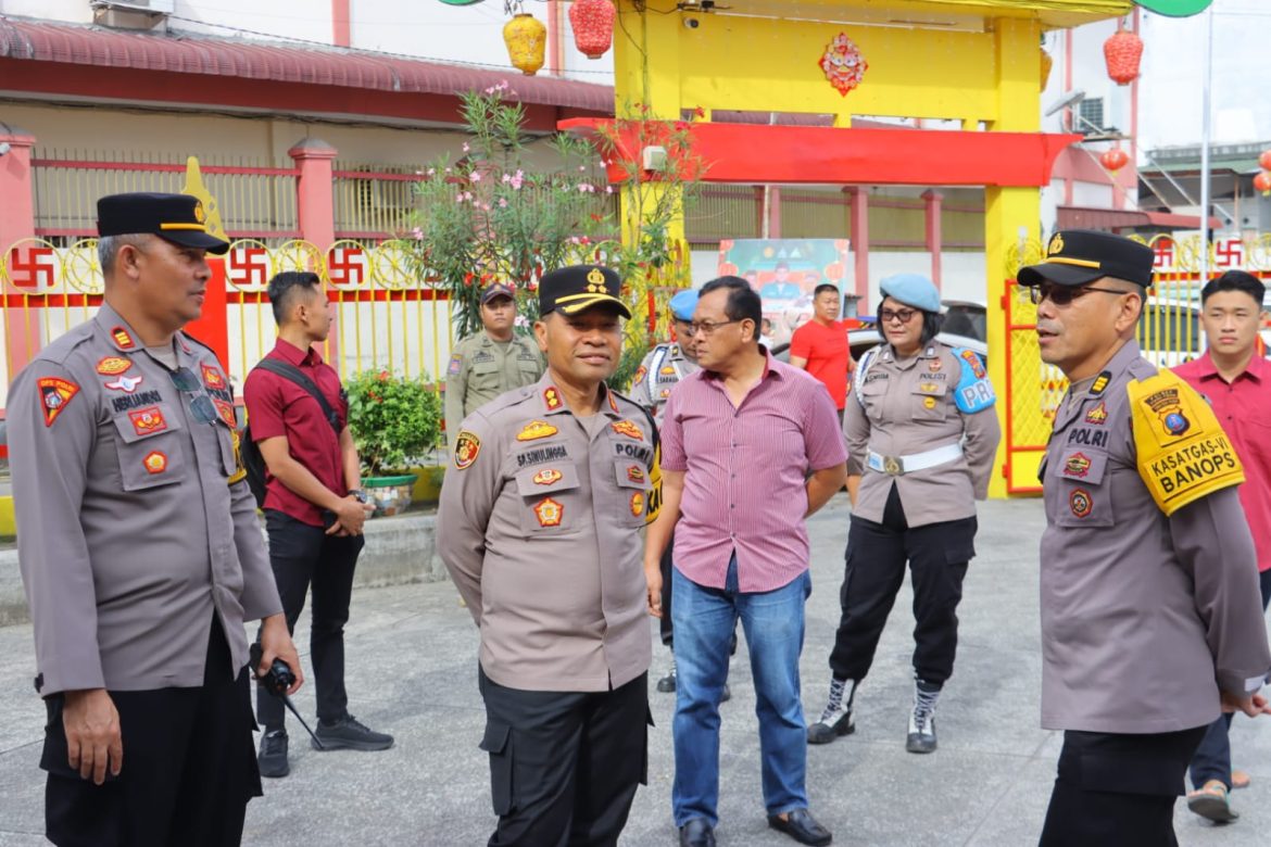 Kapolres Tebing Tinggi Pastikan Pengamanan Imlek 2576 Kongzili di 21 Vihara dan Klenteng