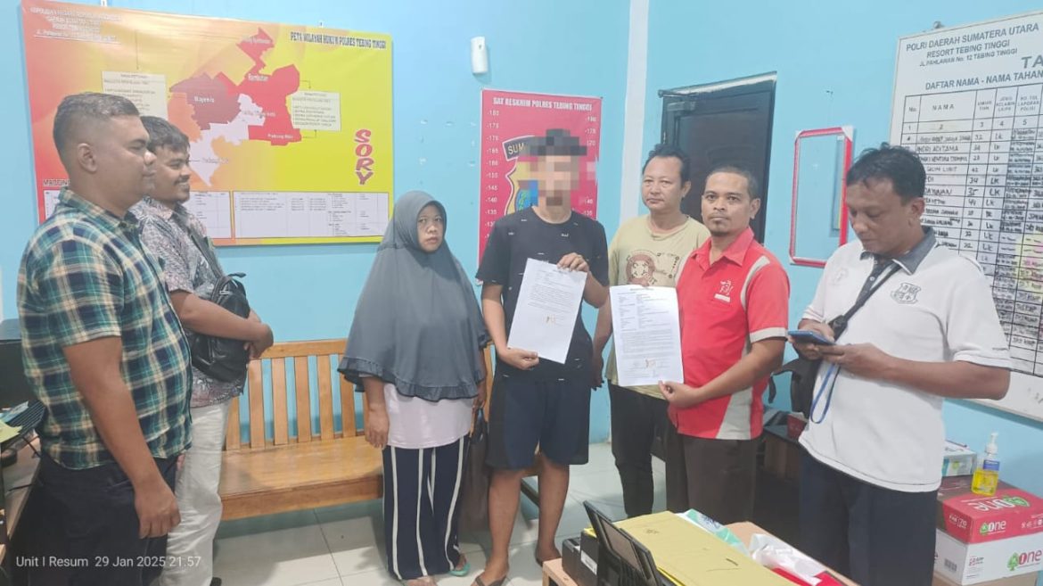 Sat Reskrim Polres Tebing Tinggi Mediasi Kasus Penganiayaan Anak Dibawah Umur