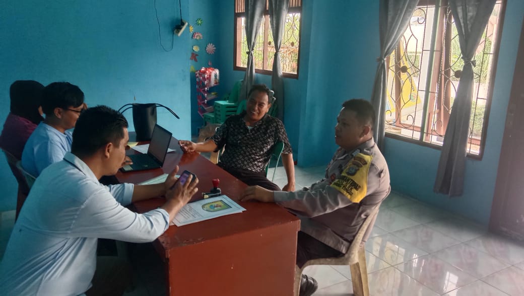 Bhabinkamtibmas Polsek Tebing Tinggi Sambang dan Sosialisasi Kamtibmas