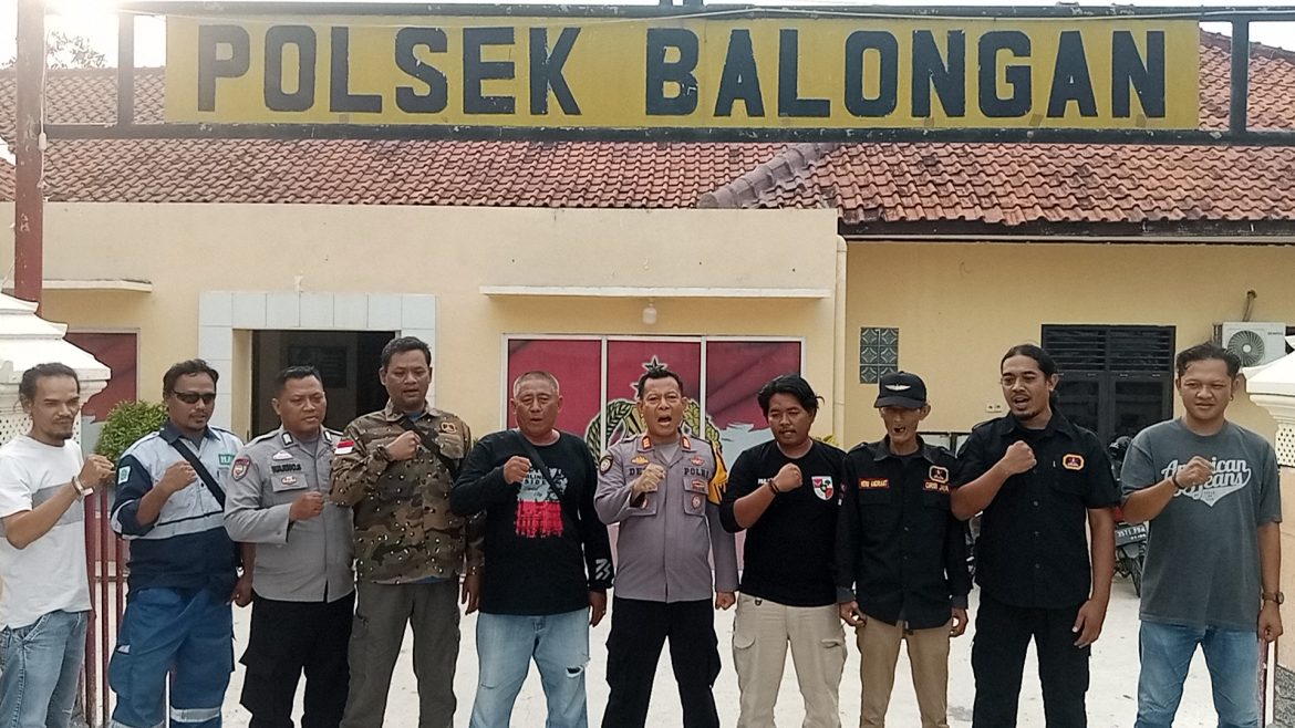 Kapolsek Balongan Jalin Sinergitas Bersama Ormas Pemuda Pancasila dan Grib Jaya Wilayah Kecamatan Balongan