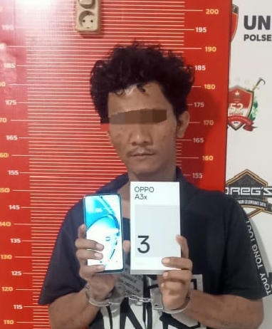 Polsek Tanjung Beringin Ringkus Pencuri Handphone