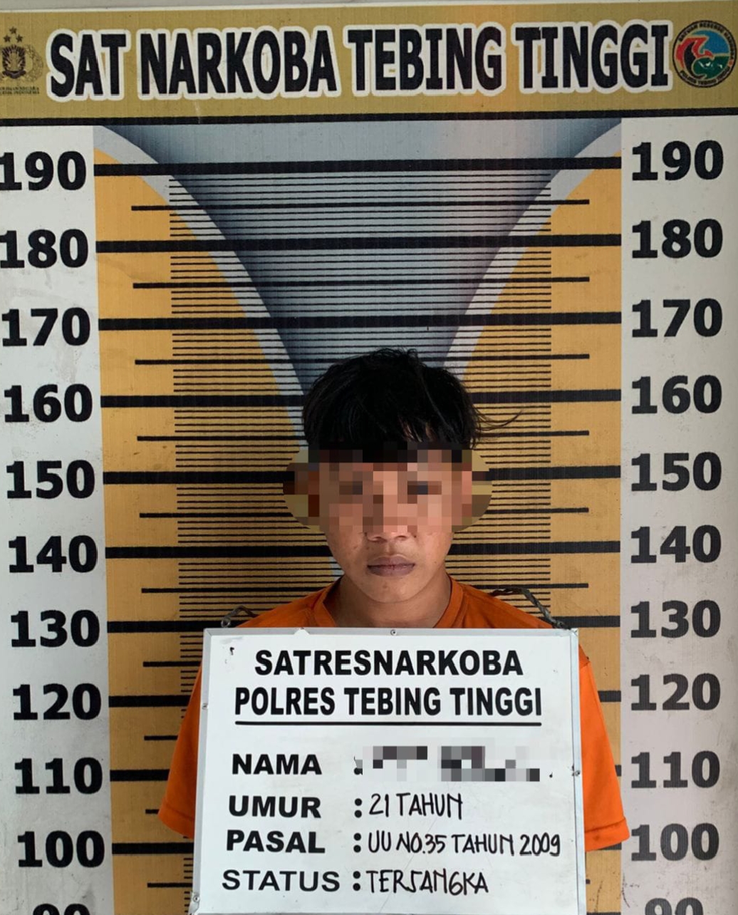Sat Resnarkoba Polres Tebing Tinggi Ringkus Pemilik Sabu di Desa Binjai