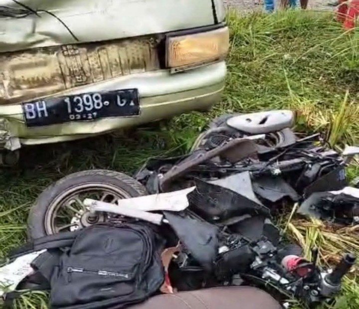 Kecelakaan Terjadi Di Pal 9 Bungo Menewaskan 1 Orang Siswa SMAN 2 Bungo