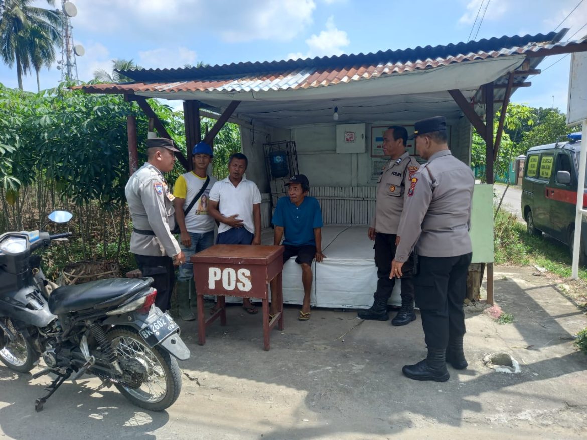 Sat Binmas Polres Tebing Tinggi Sambangi Pos Satkamling di Bagelen