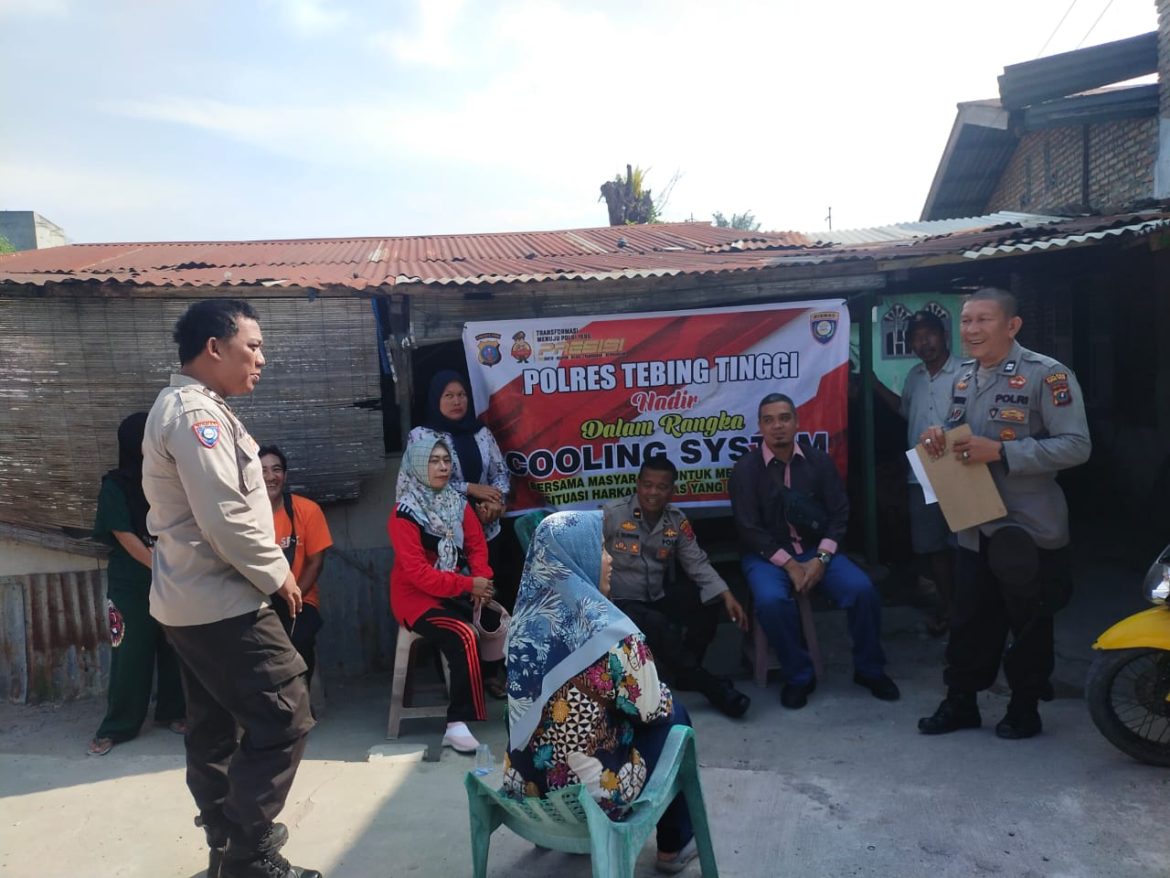 Polres Tebing Tinggi Cooling System, Ajak Masyarakat Berperan Aktif Jaga Kamtibmas