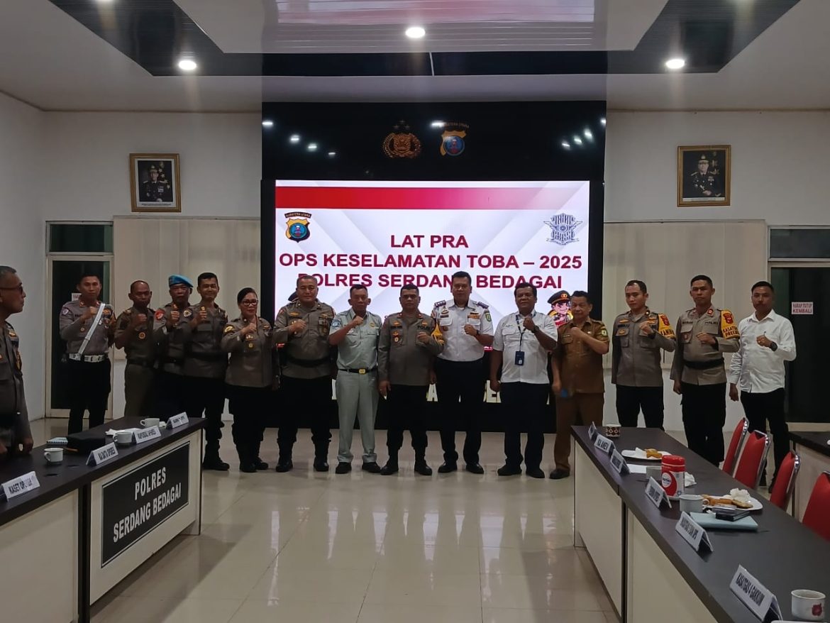 Polres Sergai Lat Pra Ops Keselamatan Toba 2025 Jelang Idul Fitri 1446 H