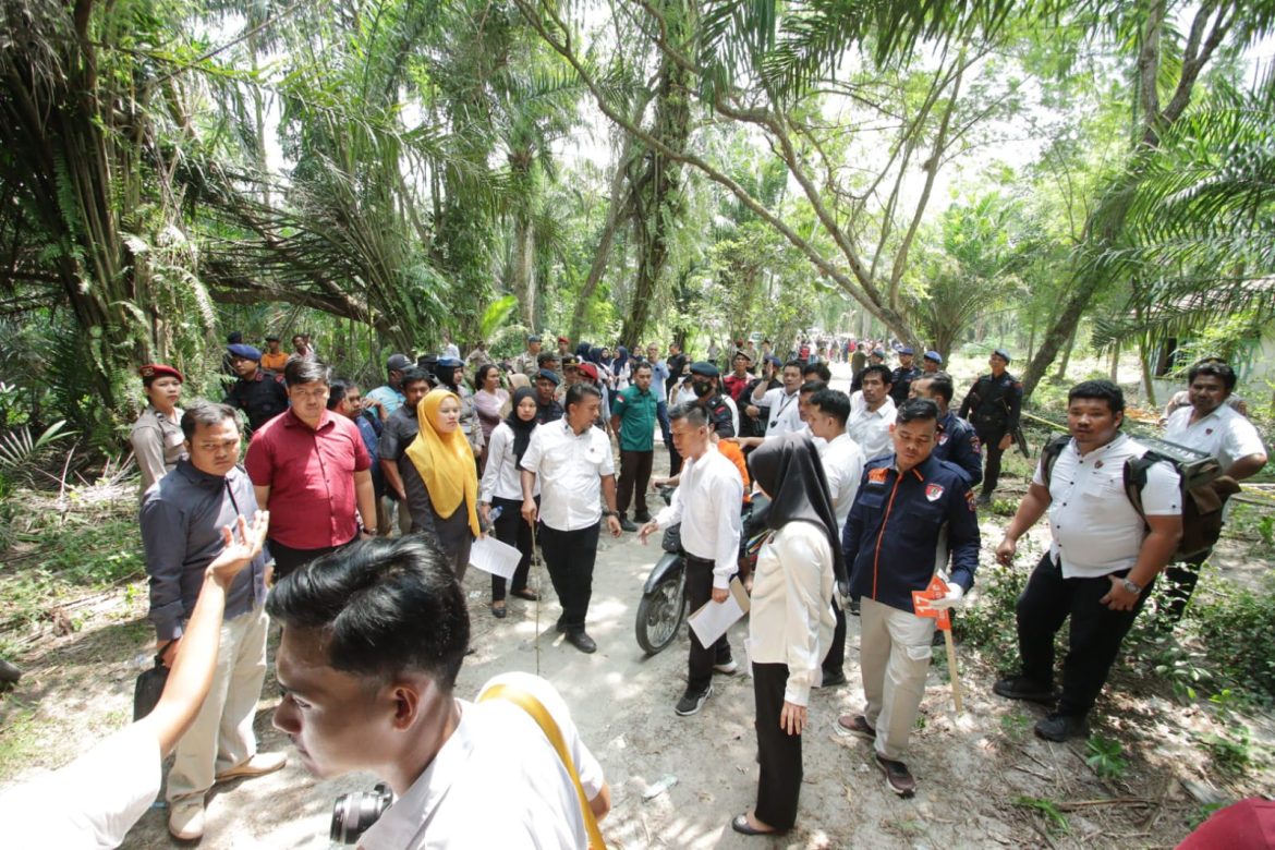 Polres Sergai Rekontruksi 20 Adegan Pembunuhan Pelajar Dalam Karung