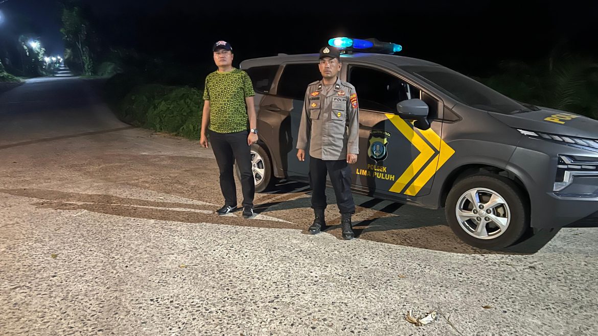 Polsek Lima Puluh Perkuat Patroli Mobile Jaga Kamtibmas