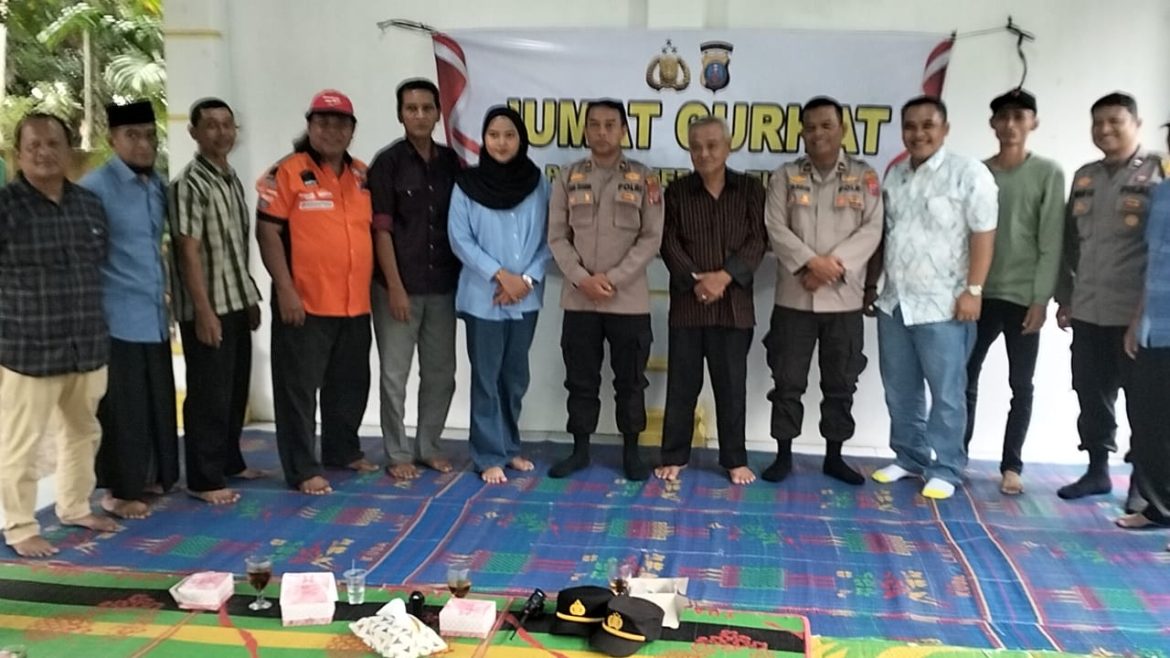 Sampaikan Pesan Kamtibmas, Polres Tebing Tinggi Laksanakan Jumat Curhat