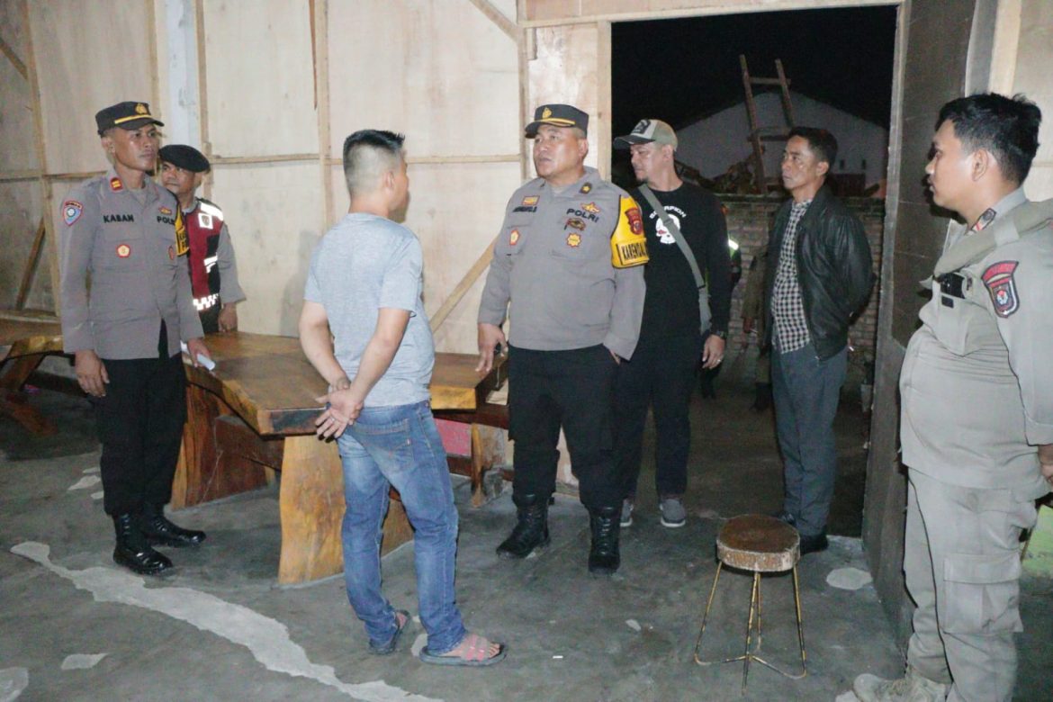 Polres Sergai Patroli Gabungan Tertibkan Tempat Hiburan dan Cafe