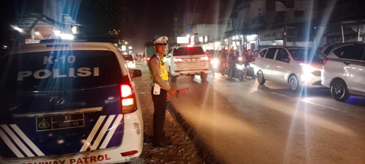 Patroli Blue Light, Sat Lantas Polres Batu Bara Cipta Kamseltibcar Lantas