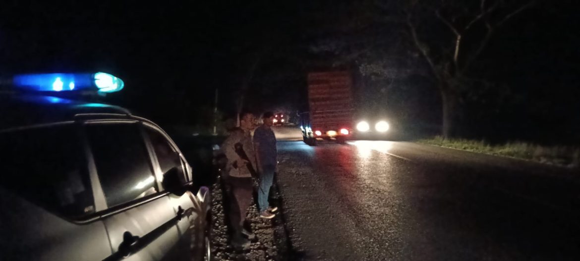 Patroli Polsek Lima Puluh Susuri Jalanan Antisipasi Kejahatan