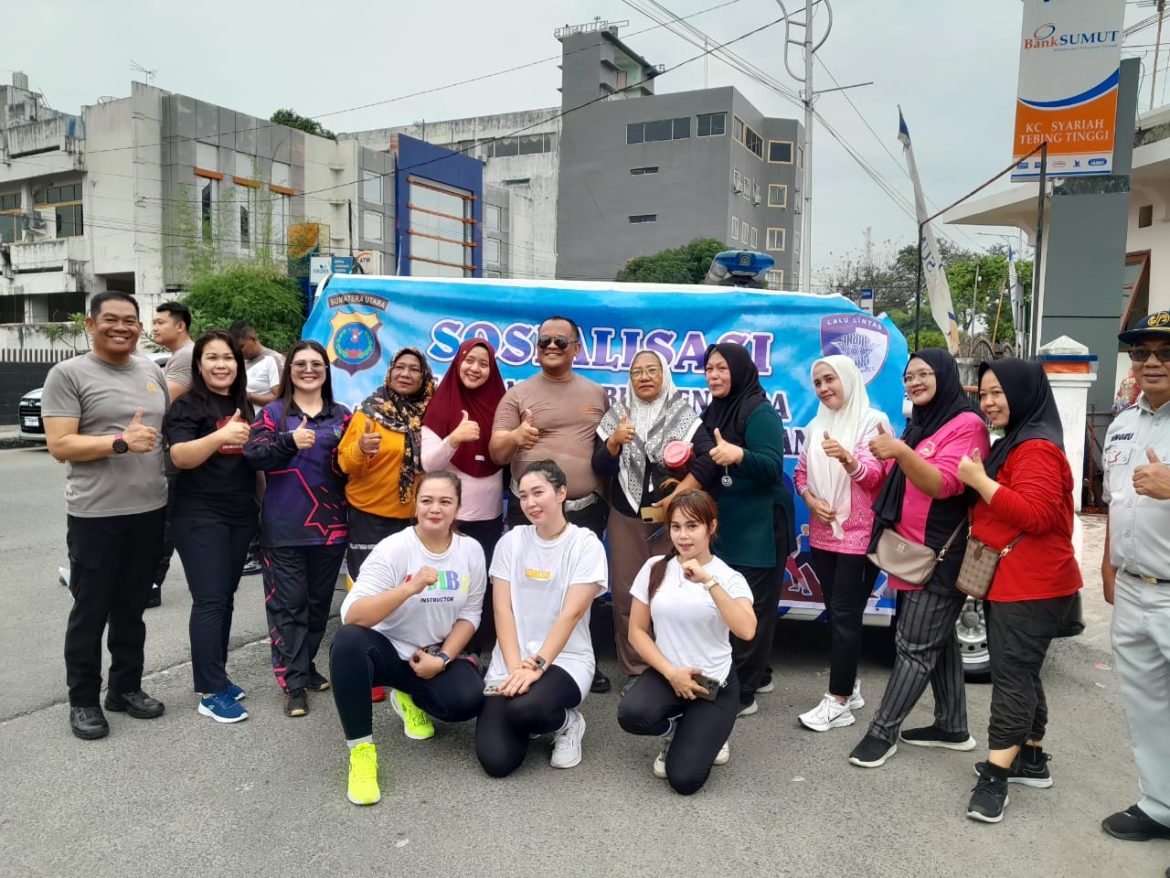 Kasat Lantas Polres Tebing Tinggi AKP Nanang Kusumo, S.E Sosialisasi Ops Keselamatan Toba 2025
