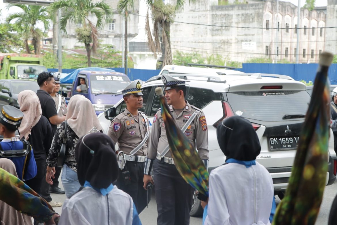 Polres Sergai Pengamanan Hari Terakhir Sergai Open Marching Band 2025