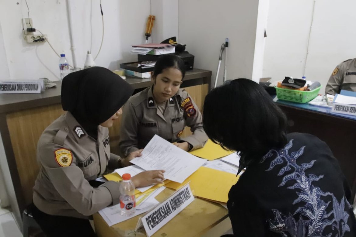 Polres Sergai Verifikasi Penerimaan Polri Tahun 2025
