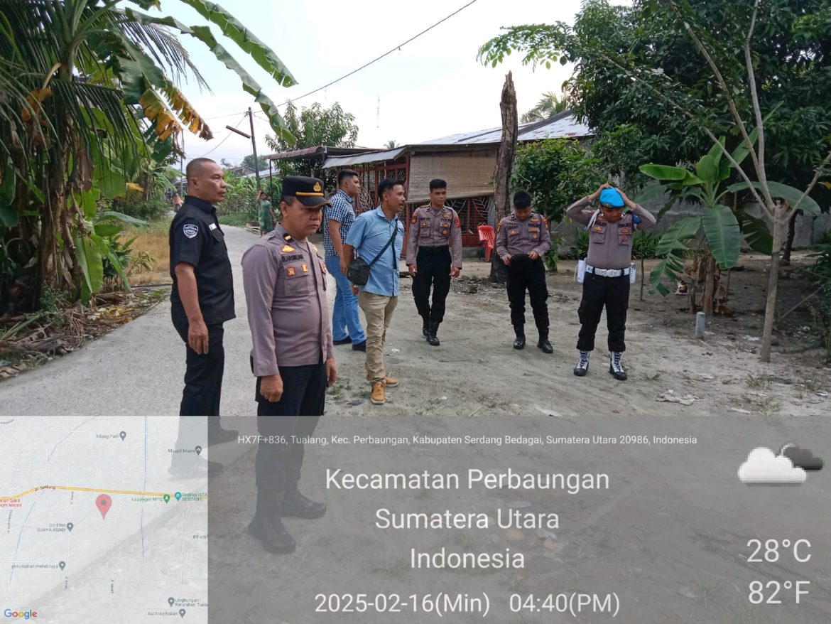 Kapolsek Perbaungan Tinjau Langsung Dugaan Lokasi Judi Sabung Ayam