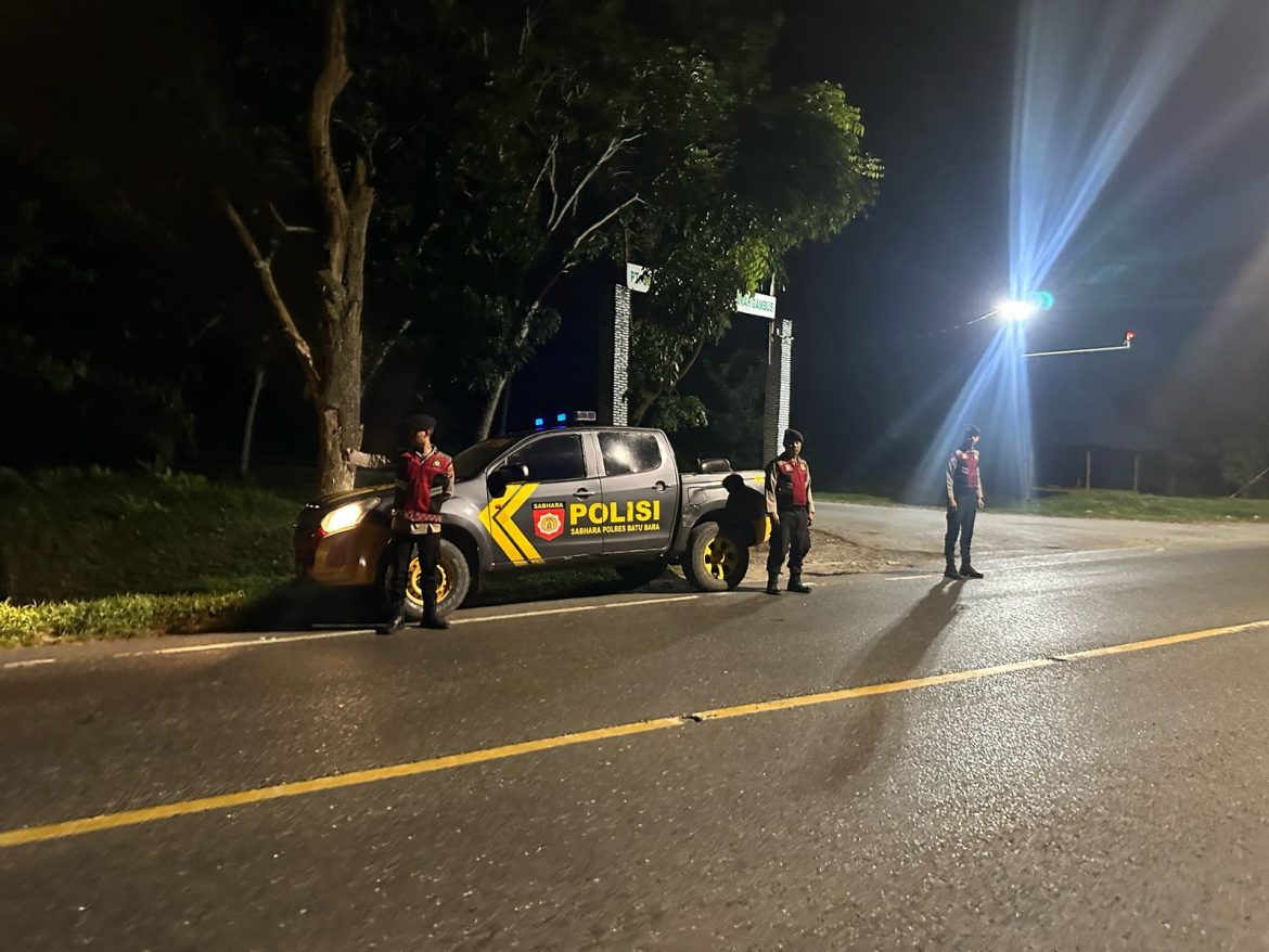 Patroli Presisi Sat Samapta Polres Batu Bara Jaga Kondusifitas Kamtibmas